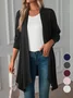 Women's Plain Regular Loose Kimono