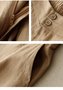 Women Caomfy Plain Cotton Linen Loose Long Pants