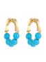 1pair Elegant Beaded Hoop Earrings