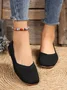 Casual Ethnic Slip On Flat Heel Shallow Shoes