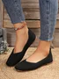 Casual Ethnic Slip On Flat Heel Shallow Shoes