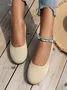 Women's Ballet Flat Dressy Casual Knit Shoes Round Toe Women Mesh Flats