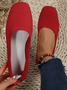 Women's Ballet Flat Dressy Casual Knit Shoes Women Mesh Flats