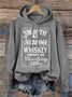 Western Style Hoodie Text Letters Hoodie