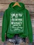 Western Style Hoodie Text Letters Hoodie