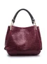 Shiny Crocodile Faux Leather Urban Commuter Handbag