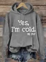 Casual Hoodie Text Letters Hoodie