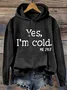 Casual Hoodie Text Letters Hoodie