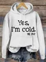 Casual Hoodie Text Letters Hoodie