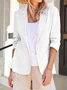 Women's Plain Regular Loose Blazer