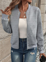 Women's Plain Regular Loose Jacket