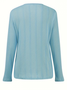 Crew Neck Long Sleeve Plain Regular Regular Fit Blouse For Women