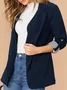 Women's Color Block Regular Loose Blazer