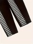 Casual Houndstooth Long Leggings