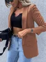 Women's Plain Regular Loose Blazer