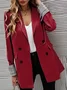 Women's Plain Regular Loose Blazer