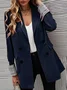 Women's Plain Regular Loose Blazer