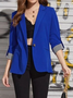 Women's Color Block Regular Loose Blazer