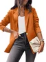 Women's Plain Regular Loose Blazer