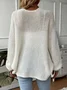 Women Wool/Knitting Plain Long Sleeve Comfy Casual Cardigan