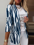 Women's Geometric Regular Loose Blazer