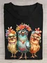 Casual Turkey Crew Neck Short Sleeve T-shirt