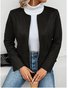 Women's Plain Regular Loose Jacket