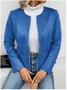 Women's Plain Regular Loose Jacket