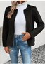 Women's Plain Regular Loose Jacket