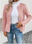 Women's Plain Regular Loose Jacket