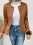 Women's Plain Regular Loose Jacket