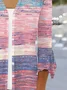 Women's Color Block Regular Loose Kimono