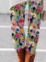 Casual Floral Long Leggings