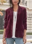 Women's Plain Regular Loose Blazer