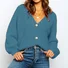 Women Wool/Knitting Plain Long Sleeve Comfy Casual Cardigan