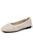 Casual Plain Slip On Flat Heel Shallow Shoes