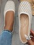 Casual Plain Slip On Flat Heel Shallow Shoes