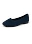 Casual Plain Slip On Flat Heel Shallow Shoes