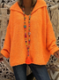 Women Yarn/Wool Yarn Plain Long Sleeve Comfy Casual Sweater