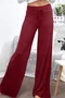 Women Casual Plain Long Loose Pants