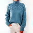 Women Yarn/Wool Yarn Plain Three Quarter Sleeve Comfy Casual Sweater