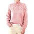 Women Yarn/Wool Yarn Plain Three Quarter Sleeve Comfy Casual Sweater