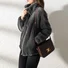 Women Fashion Coat Fleece Faux Splicing Outerwear Zipper Jackets