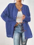 Women Wool/Knitting Plain Long Sleeve Comfy Casual Cardigan