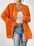 Women Wool/Knitting Plain Long Sleeve Comfy Casual Cardigan