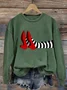 Casual Crew Neck Halloween Sweatshirt
