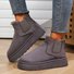 Casual Plain Slip On Block Heel Snow Boots