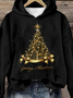 Casual Hoodie Christmas Sweatshirt Zipper