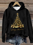 Casual Hoodie Christmas Sweatshirt Zipper