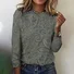 Vintage Floral Print Crew Neck Long Sleeve T-shirt